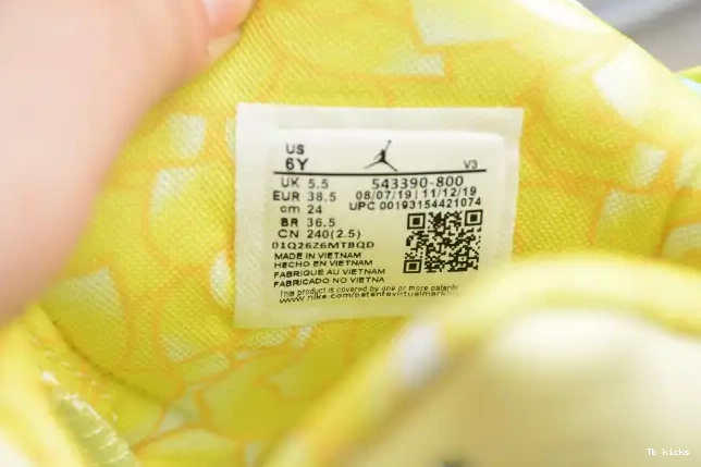 Cheap TBK Jordan (GS) Floral Air Yellow 543390-800 6 Retro Dynamic 0527